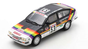 ALFA ROMEO GTV6 N.53 TOUR DE CORSE 1982 Y.LOUBET-R."TOUTAFOND" ALEMANY