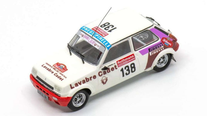 RENAULT 5 GR.2 N.138 1000 PISTES DE CANJUERS 1983 AURIOL-TISSIOT 1:43