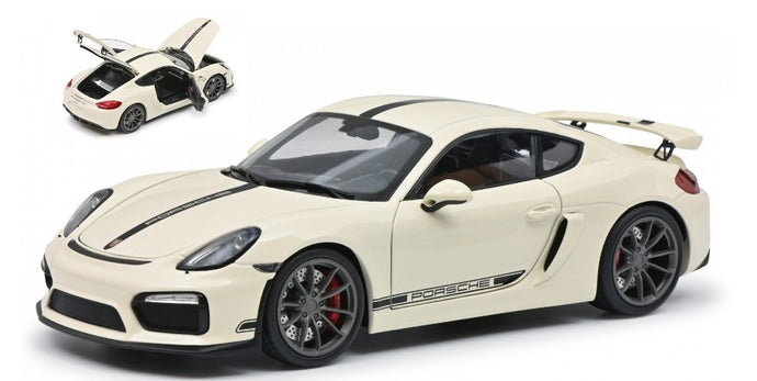 PORSCHE CAYMAN GT4 WHITE 1:18