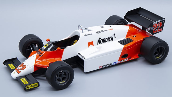 ALFA ROMEO 183T N.22 GERMAN GP 1983 DE CESARIS 1:18