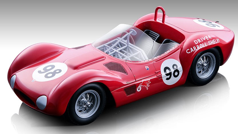MASERATI BIRDCAGE TIPO 61 N.98 WINN.RIVERSIDE GP 1960 C.SHALBY 1:18