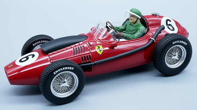 FERRARI DINO 246 F1 N.6 MAROCCO GP 1958 M.HAWTHORN W/DRIVER 1:18
