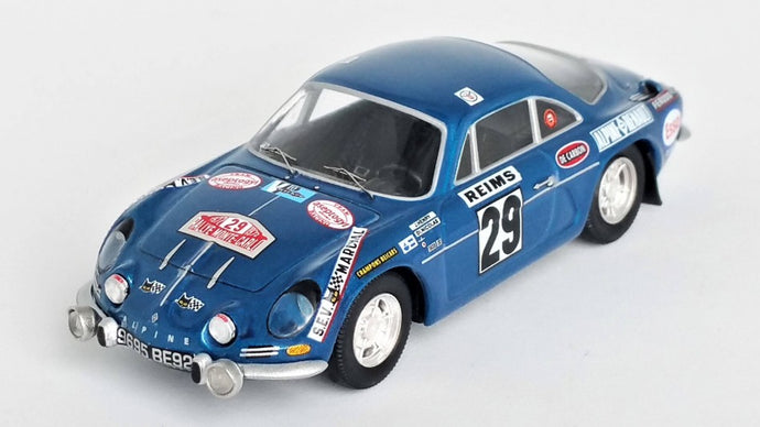 ALPINE A110 11th MONTE CARLO RALLY 1972 HENRY/DI NICOLA 1:43