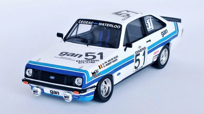 FORD ESCORT MK2 RS2000 12th 24H SPA 1981 P.VAN DE VELDE/R.HANON 1:43