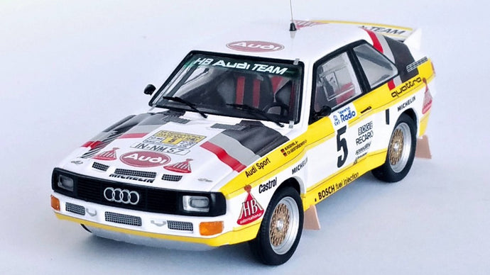 AUDI SPORT QUATTRO N.5 SWEDISH RALLY 1985 ROHRL/GEISTDORFER 1:43