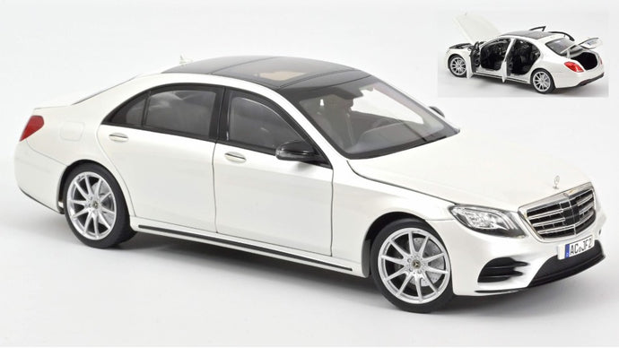 MERCEDES S-CLASS AMG LINE 2018 WHITE METALLIC 1:18