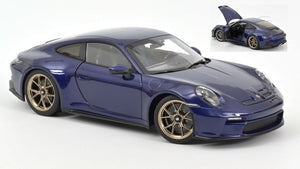 PORSCHE 911 GT3 WITH TOURING PACKAGE BLUE METALLIC 1:18
