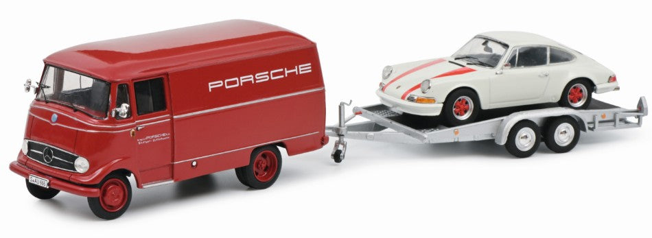 MERCEDES L319 VAN PORSCHE W/PORSCHE 911 RS 1963 1:43