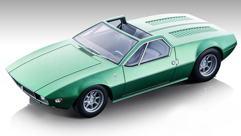 DE TOMASO MANGUSTA SPYDER 1966 MET.GREEN 1:18