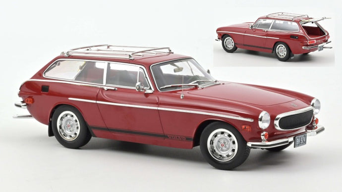 VOLVO 1800 ES (US VERSION) 1972 RED WITH LOWER SIDE STRIPES 1:18