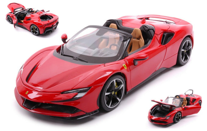 FERRARI SF90 STRADALE HYBRID SPIDER RED 1:18