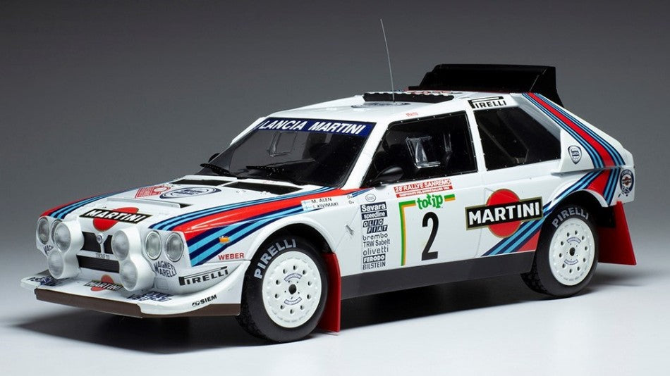 LANCIA DELTA S4 N.2 RALLY SAN REMO 1986 W/EXTRA LIGHTS ALEN/KIWIM.1:18
