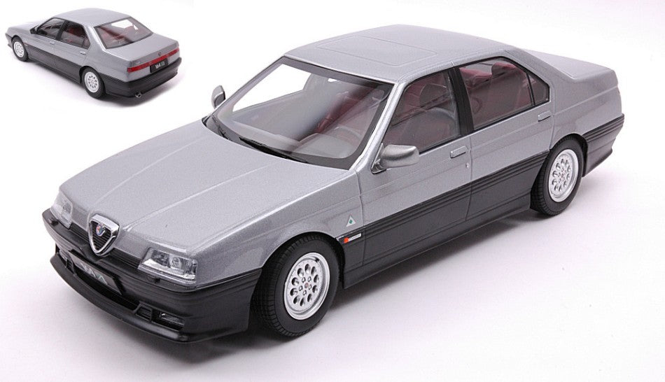 ALFA ROMEO 164 Q4 1994 SILVER GREY METALLIC/DARK RED INTERIOR 1:18