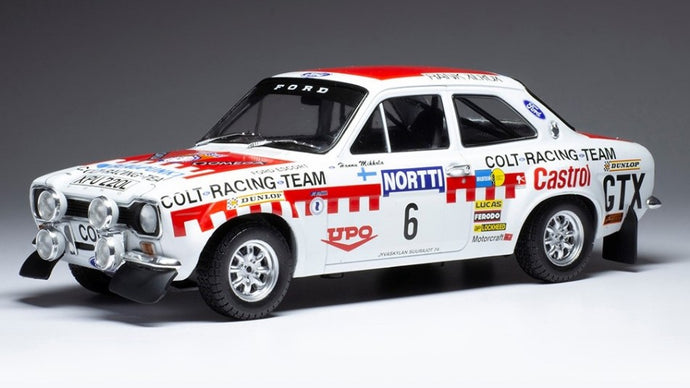 FORD ESCORT MK I RS 1600 N.6 1000 LAKES RALLY 1973 MIKKOLA/DAVENP.1:18
