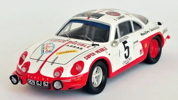 ALPINE A110 2nd YPRES RALLY 1973 LAURENT/HAMMELRATH 1:43