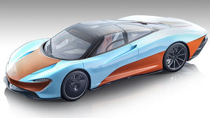 MCLAREN SPEEDTAIL 2020 LIGHT BLUE/ORANGE 1:43
