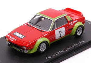 FIAT X 1/9 N.2 RALLY DI SICILIA 1974 G.PIANTA-B.SCABINI 1:43