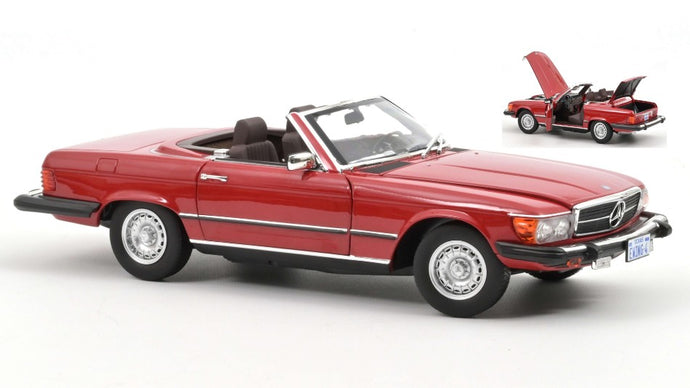 MERCEDES 450 SL US VERSION 1979 RED 1:18