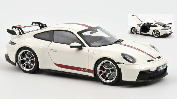 PORSCHE 911 GT3 2021 WHITE 1:18