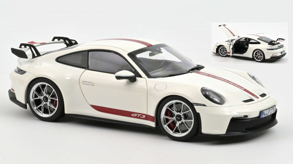 PORSCHE 911 GT3 2021 WHITE 1:18