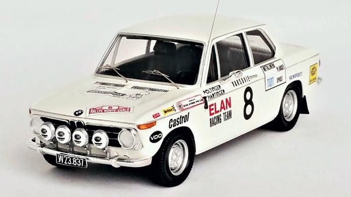 BMW 2002 Ti RALLY MONTE CARLO 1971 POLTINGER/HARTINGER 1:43