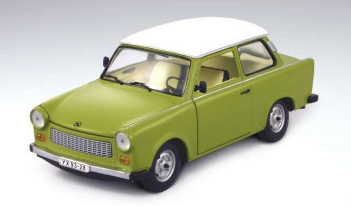TRABANT 601 GREEN W/WHITE ROOF 1:18