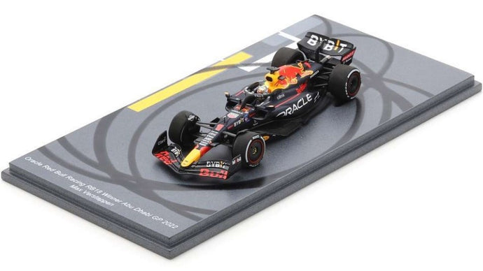 RED BULL MAX VERSTAPPEN 2022 N.1 WINNER ABU DHABI GP (W/TYRE MARKS)1:43