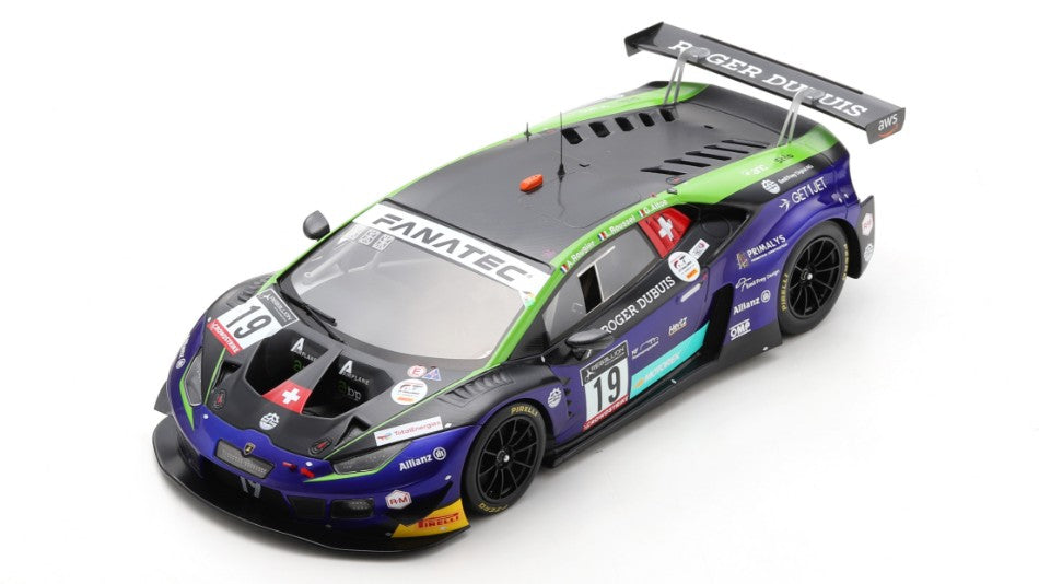 LAMBORGHINI HURACAN GT3 N.19 24 H SPA 2022 ROUSSEL-ROUGIER-ALTOE 1:18