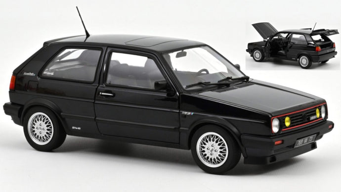 VW GOLF GTI MATCH 1989 BLACK METALLIC 1:18