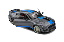 Indlæs billede til gallerivisning FORD SHELBY GT500 KR 2022 SILVER/BLUE STRIPES 1:18