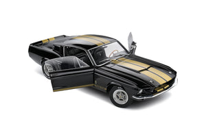 SHELBY GT500 1967 BLACK GOLD STRIPES 1:18