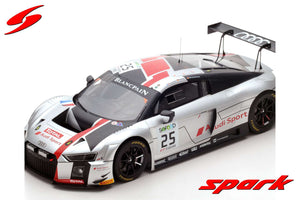 AUDI R8 LMS TEAM AUDI SPORT SAINTELOC N 25 WINNER 24h SPA 2017 C.HAASE - J.GOUNON - M.WINKELHOCK SILVER BLACK