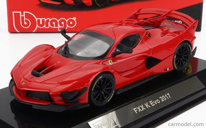 FERRARI FXX-K EVO HYBRID 6.3 V12 1050hp 2017 WITH SHOWCASE EXCLUSIVE CARMODEL 1:43