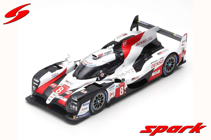 TOYOTA TS050 HYBRID TEAM TOYOTA GAZOOO RACING N 8 WINNER 24h LE MANS 2019 S.BUEMI - K.NAKAJIMA - F.ALONSO WHITE RED BLACK