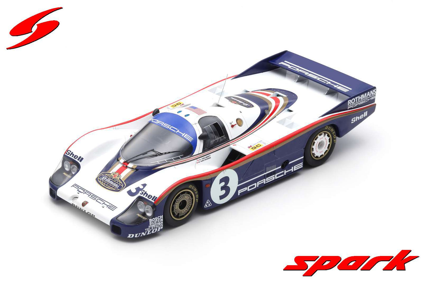 PORSCHE 956 N.3 3rd LM 1982 H.HAYWOOD-A.HOLBERT-J.BARTH 1:18