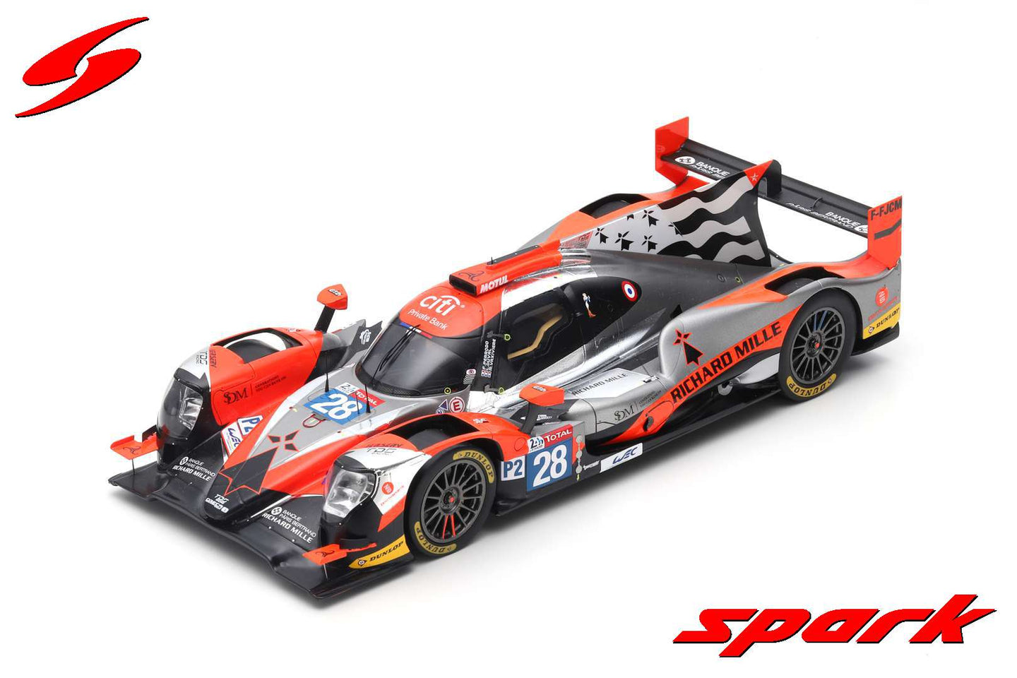 ORECA 07 N.28 3rd LMP2 CLASS LM 2019 F.PERRODO-M.VAXIVIERE-L.DUVAL 1:18