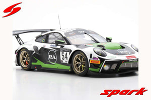 PORSCHE 911 991-2 GT3 TEAM DINAMIC MOTORSPORT N 98 3rd 24h SPA 2020 S.MULLER - C.ENGELHART - M.CAIROLI WHITE BLACK GREEN