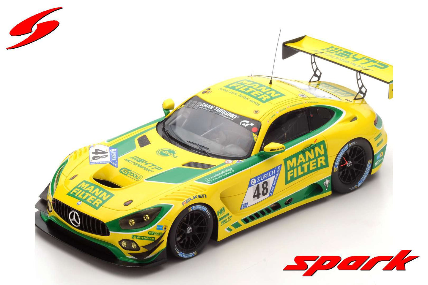 MERCEDES GT3 N.48 14th 24H NURBURGRING 2017 HEYER-SCHNEIDER-DONTJE 1:18