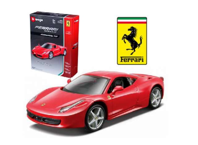 1/32 Ferrari 458 Italia, red, Byggesæt