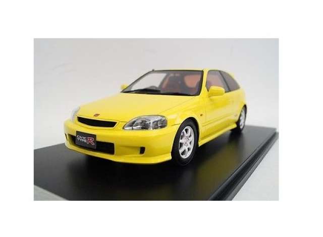 Honda Civic EK9, yellow 1:18