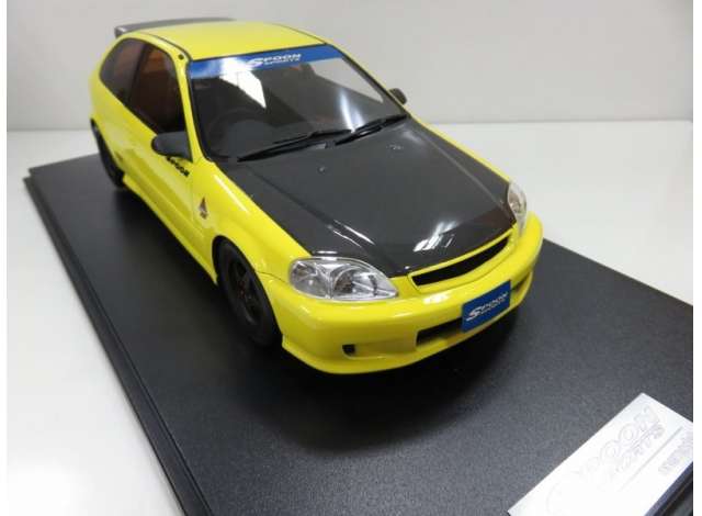 Honda Civic Type-R EK9 *Spoon version*, yellow/black 1:18