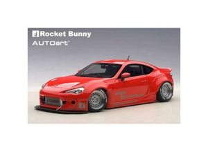 1/18 Toyota 86 Rocket Bunny, red with silver wheels 1:18