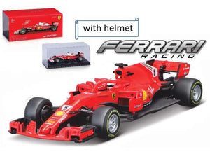 Ferrari F1 Racing Car #5 Sebastiaan Vettel-Seizoen 2018 Rød 1:43