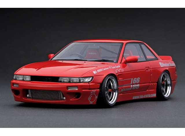 1/18 Rocket Bunny S13 V1, red RA Wheels 1:18