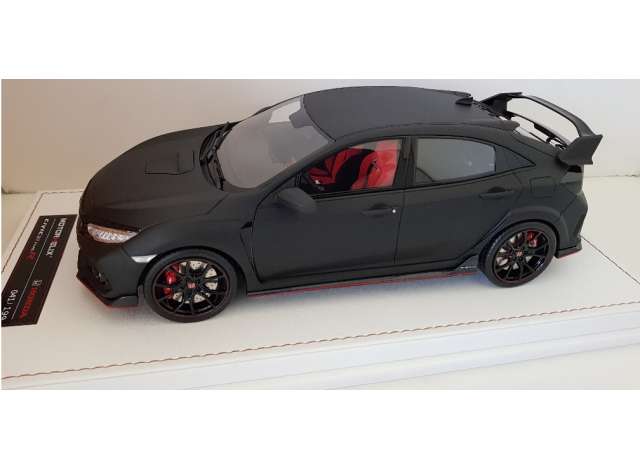 2017 Honda Civic type R LHD *Resin Series*, matt black 1:18
