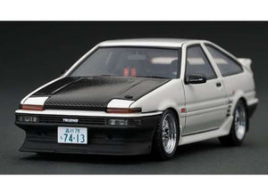 1/18 Trueno (AE86) DK Keiichi Tsuchiya's Car 3 Doors 15 inch Wheels, white 1:18