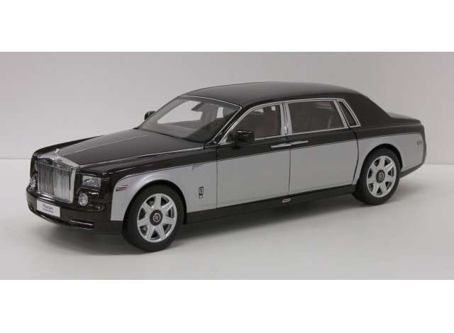 Rolls Royce Phantom Extended Wheelbase, dark red/silver 1:18