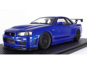 1/18 Nissan Nismo GT-R (R34) 18 inch Wheels, bayside blue 1:18