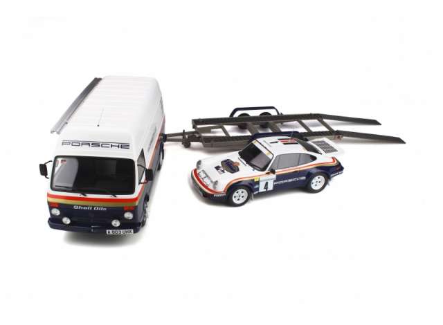 1985 Pack Rallye 1000 Pistes 1985 Porsche 911 SC RS, white/blue 1:18