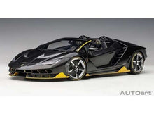 Indlæs billede til gallerivisning Lamborghini Centenario Roadster, clear carbon/yellow accents 1:18